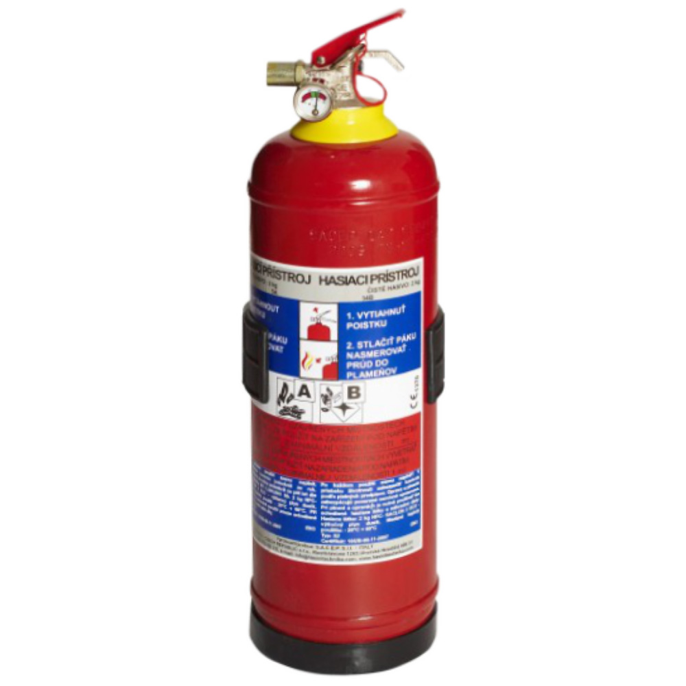 Plynový hasiaci prístroj Sacep SACLON S2-SAC 2kg s čistým hasivom - hasenie.sk