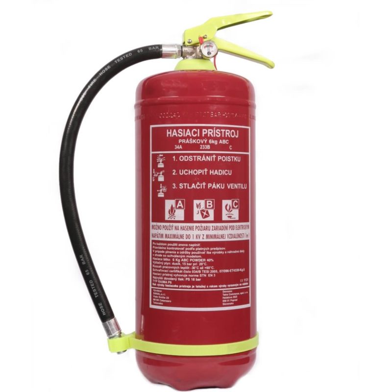 Práškový hasiaci prístroj SANAL - RAIMA P6 6kg - hasenie.sk